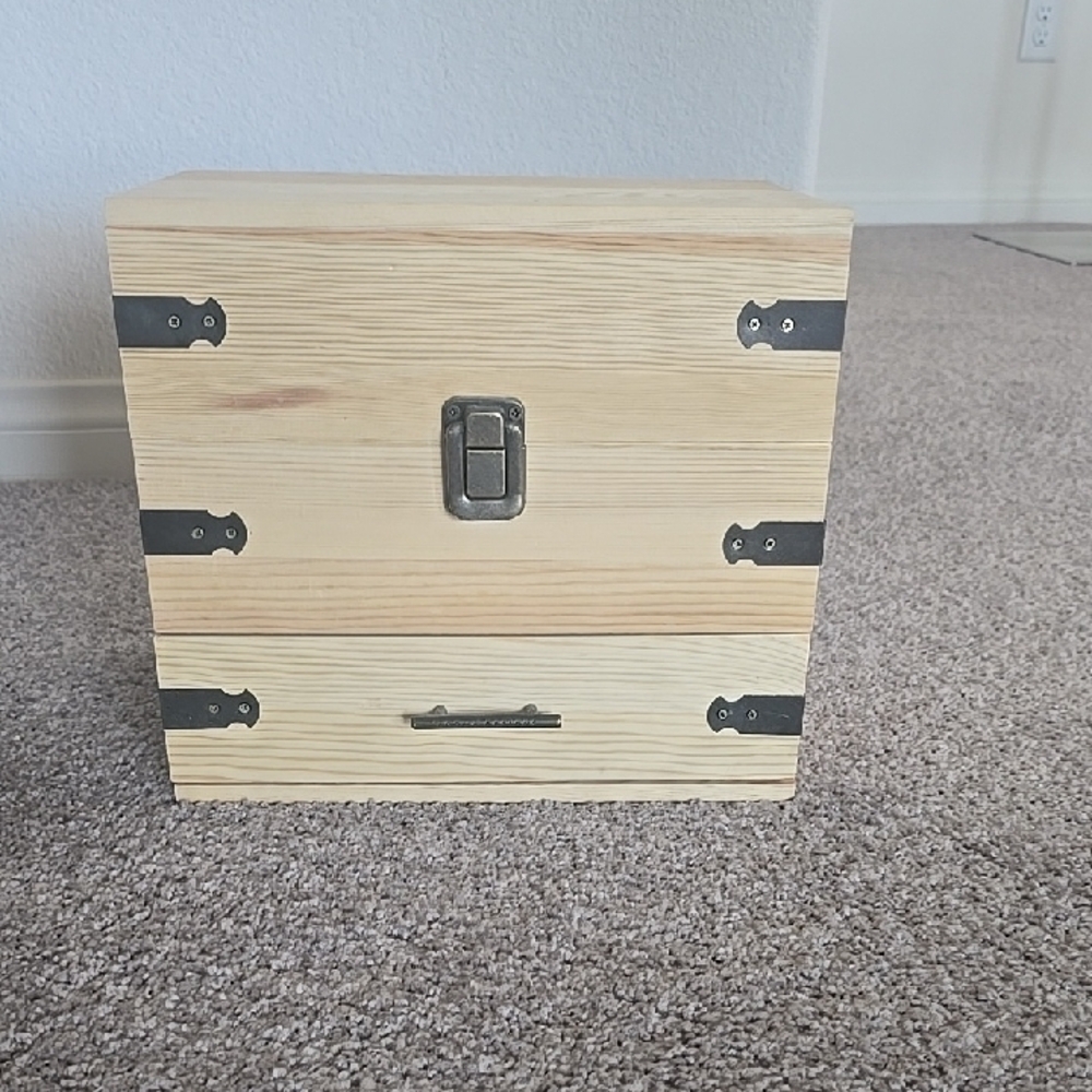 Unfinished Wooden Oil Storage Box - Picture 5 of 7
